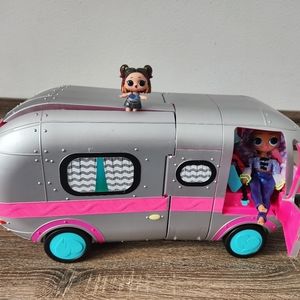 LOL Surprise OMG 4-in-1 Glamper Fashion Camper Glamper Metallic Silver GUC